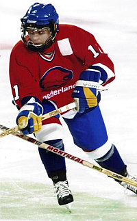 Marion Pepels in actie tijdens het WK in Frankrijk