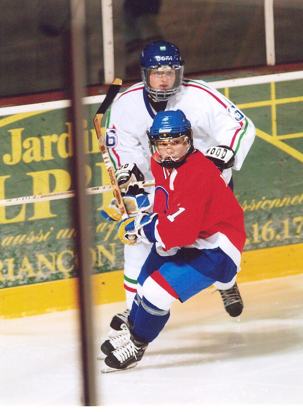 Marion Pepels in actie tijdens het WK in Italië, 2004
