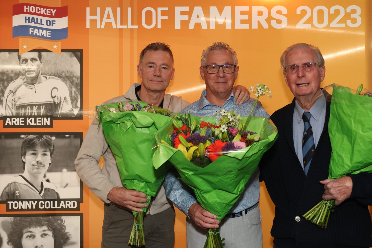 Hall of Famers 2023 v.l.n.r. Tonny Collard, Jack de Heer en Arie Klein