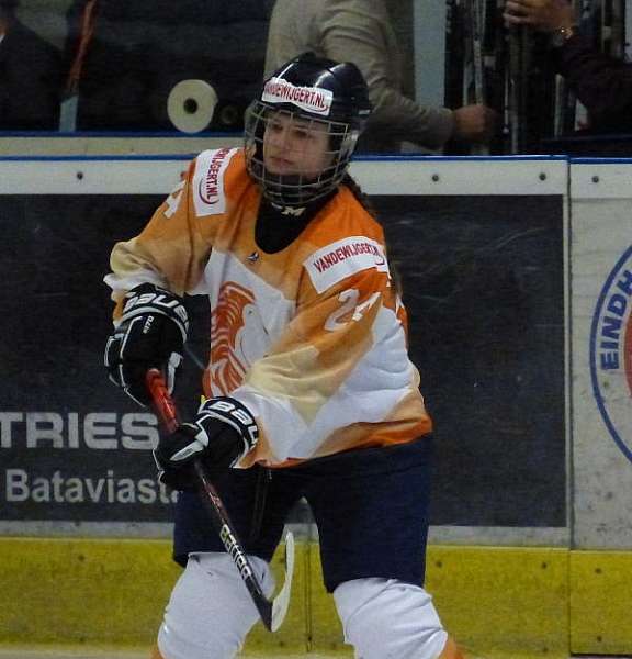 Danique Koghee (Alcmaria Flames) tijdens het WK U18 in Eindhoven in de wedstrijd van 26 januari 2020 tegen Australië