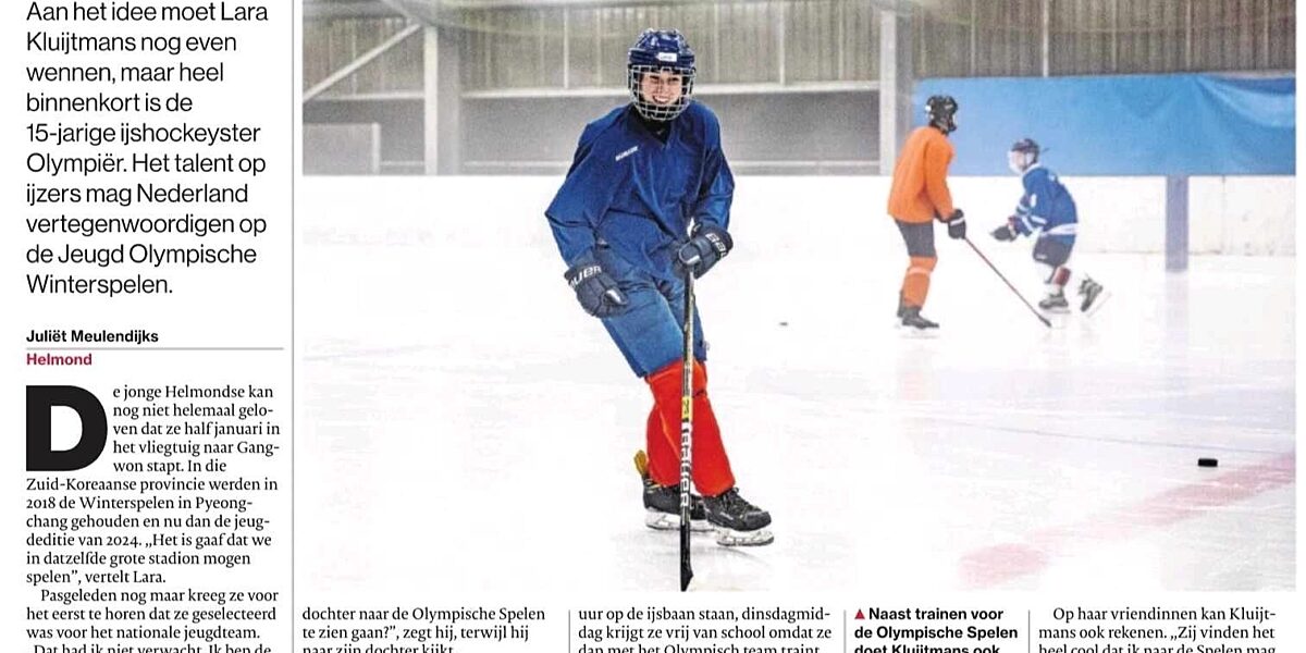 Lara van 15 mag naar de Olympisxche spelen