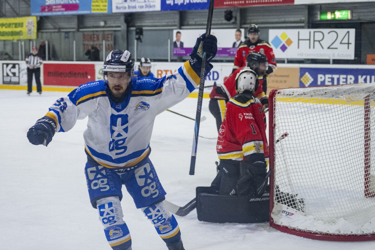 Rastislav Veres viert zijn doelpunt tegen Groningen.
