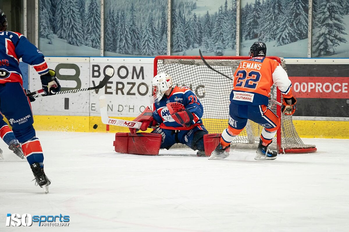Actie uit wedstrijd #2 Eindhoven Kemphanen vs Ahoud Nijmegen Devils