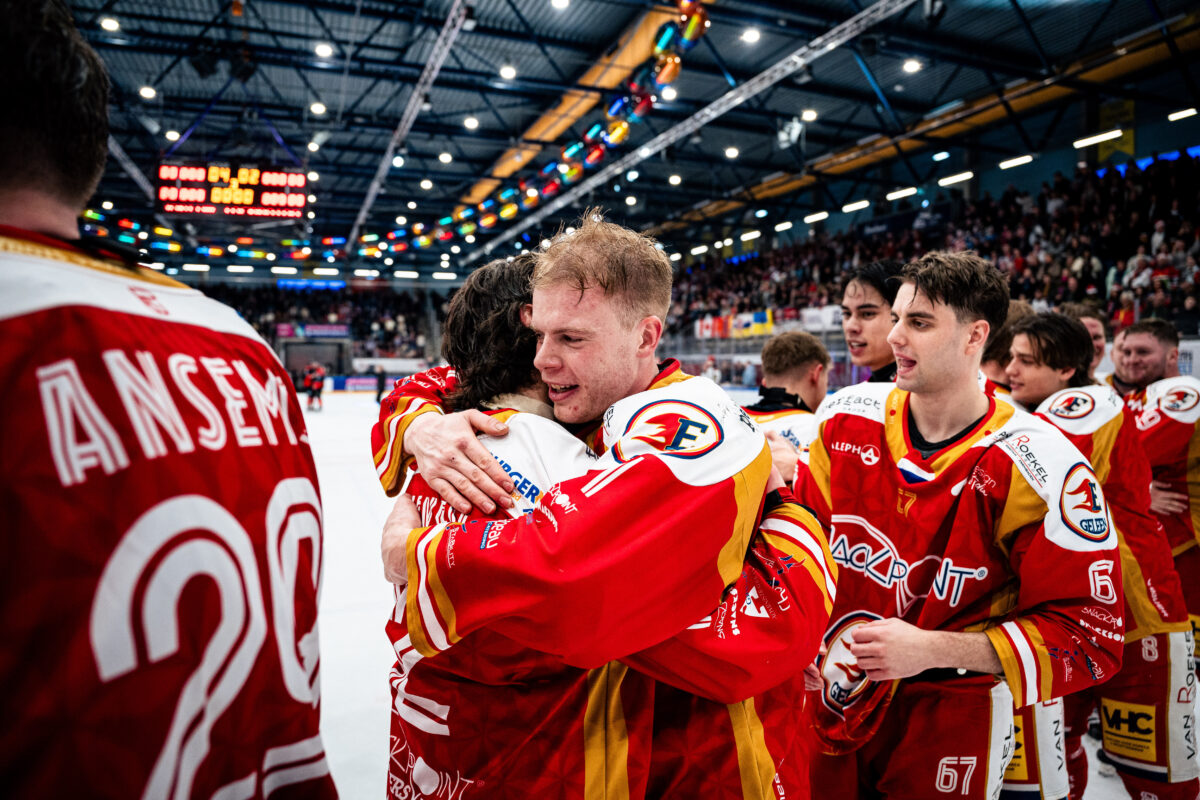 Geleen viert de winst in de bekerfinale 2025/26.