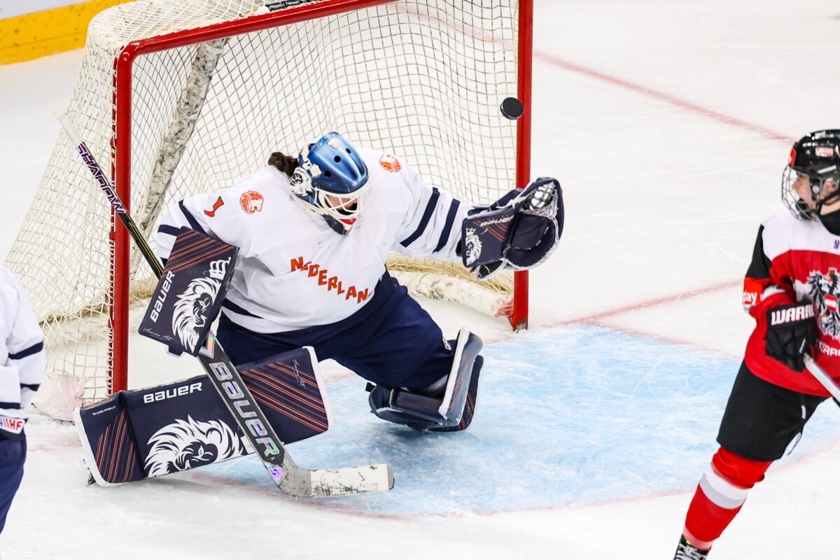 Eline Gabriële vol in actie tegen Oostenrijk op het WK 2025 in China