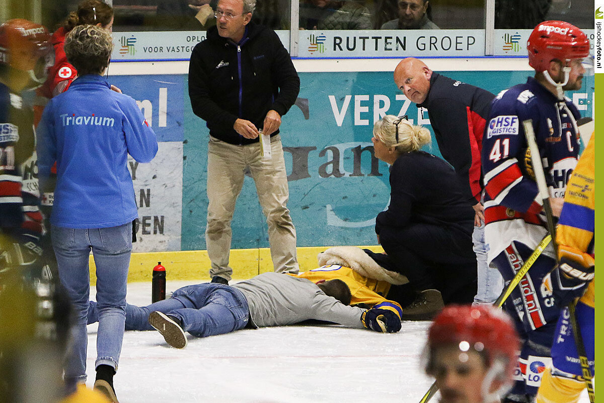 Devils vs Trappers 2017 Sars geblesseerd