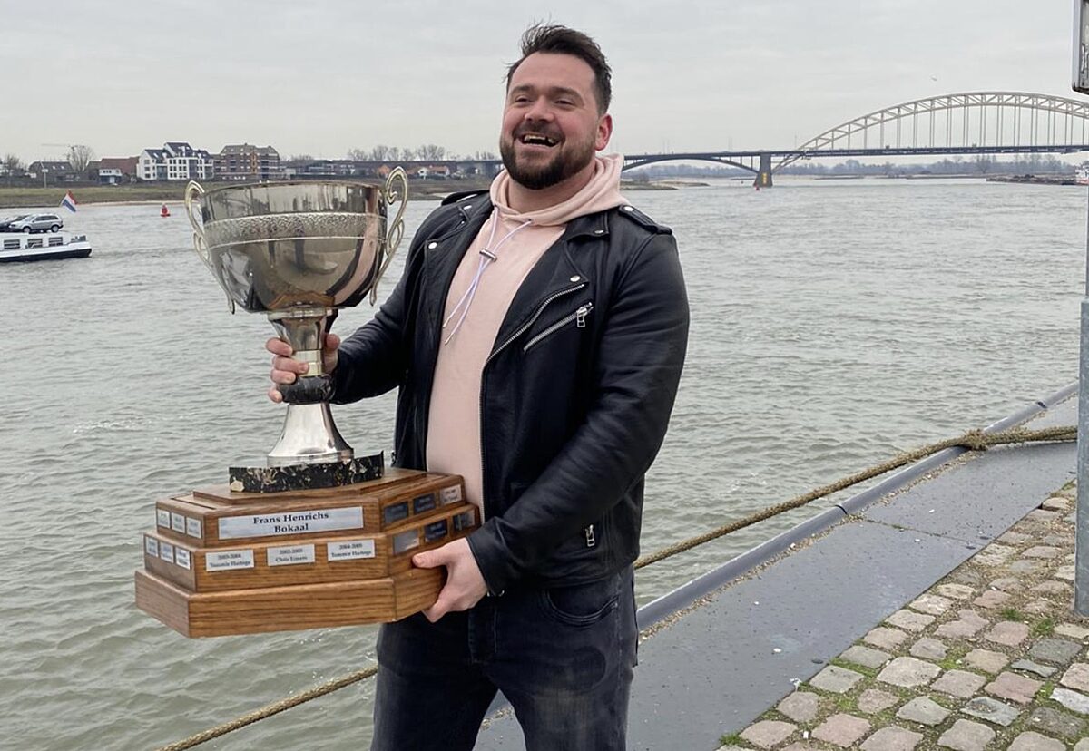 Levi Houkes heeft de Frans Henrichs Bokaal over het seizoen 2019-20 gewonnen