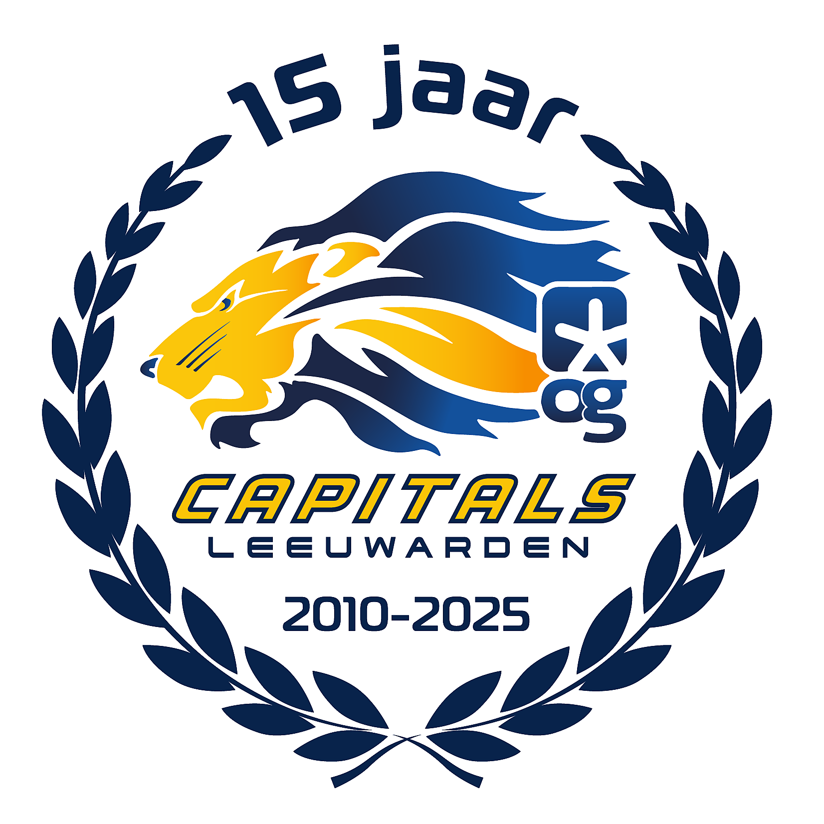 Logo LUSTRUM FC OP WIT