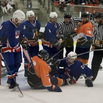 Nederland I Jsland oefenwedstrijd opstootje Verschuren