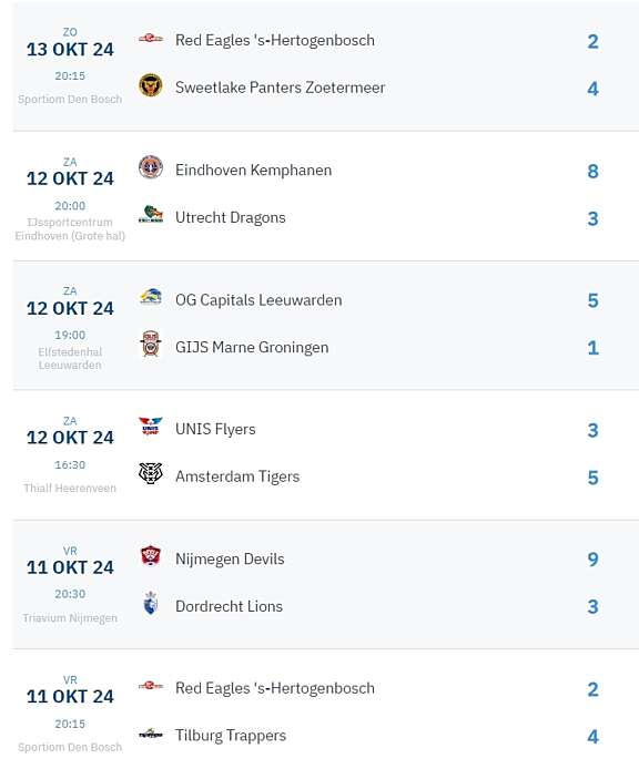 Schermopname 14 10 2024 73529 www ijshockeynederland nl