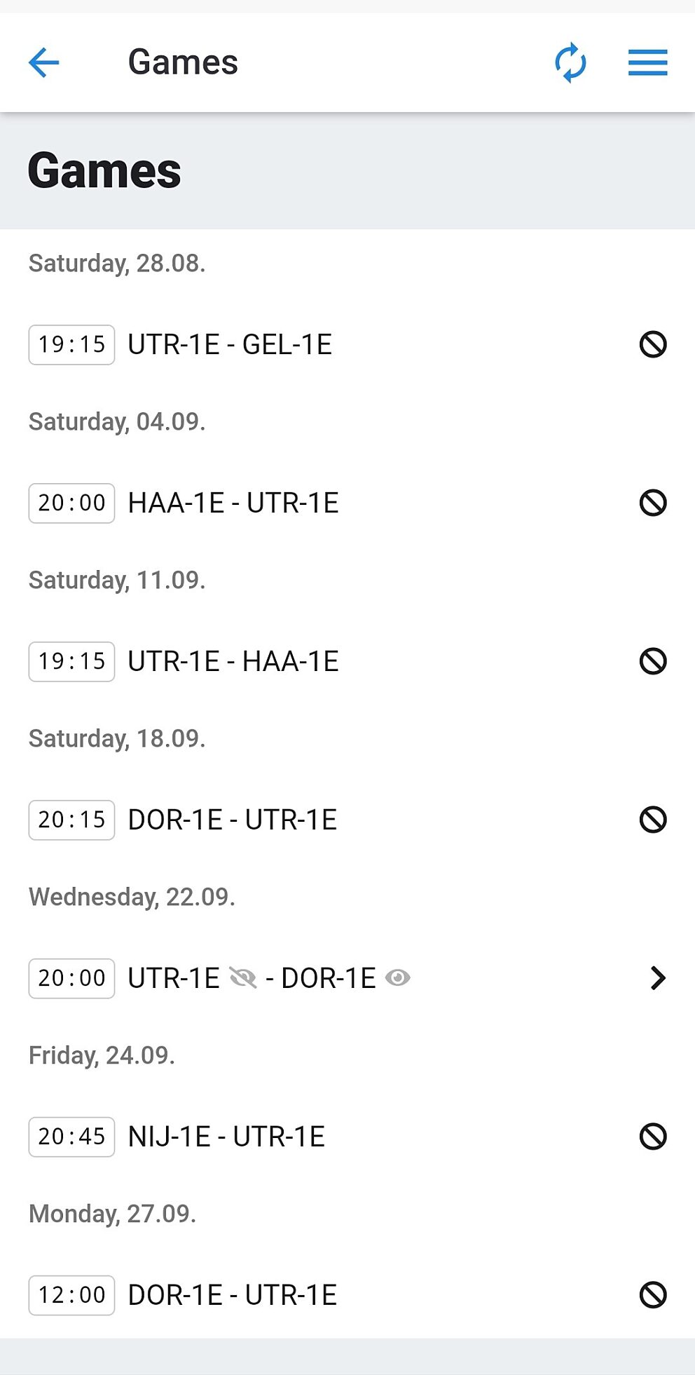 03 Kies de wedstrijd waarvoor je toegang hebt