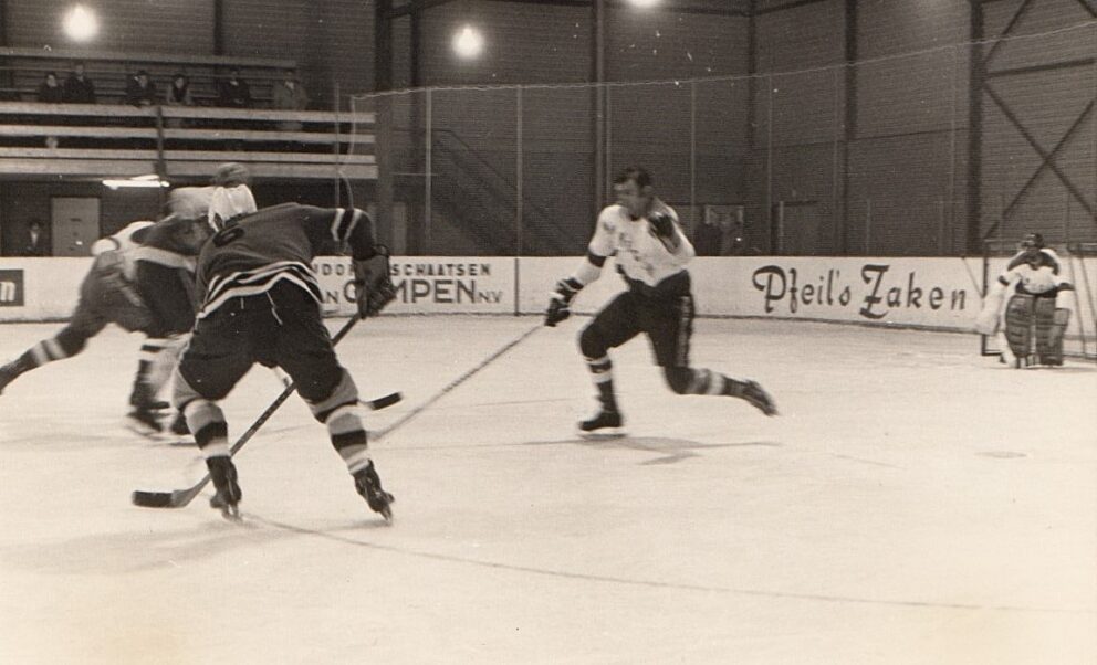Alex Andjelic op de oude ijsbaan in Nijmegen