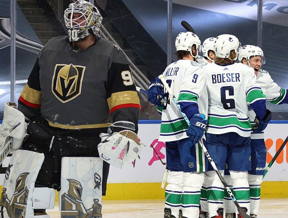 Vancouver Vegas Canucks juichen