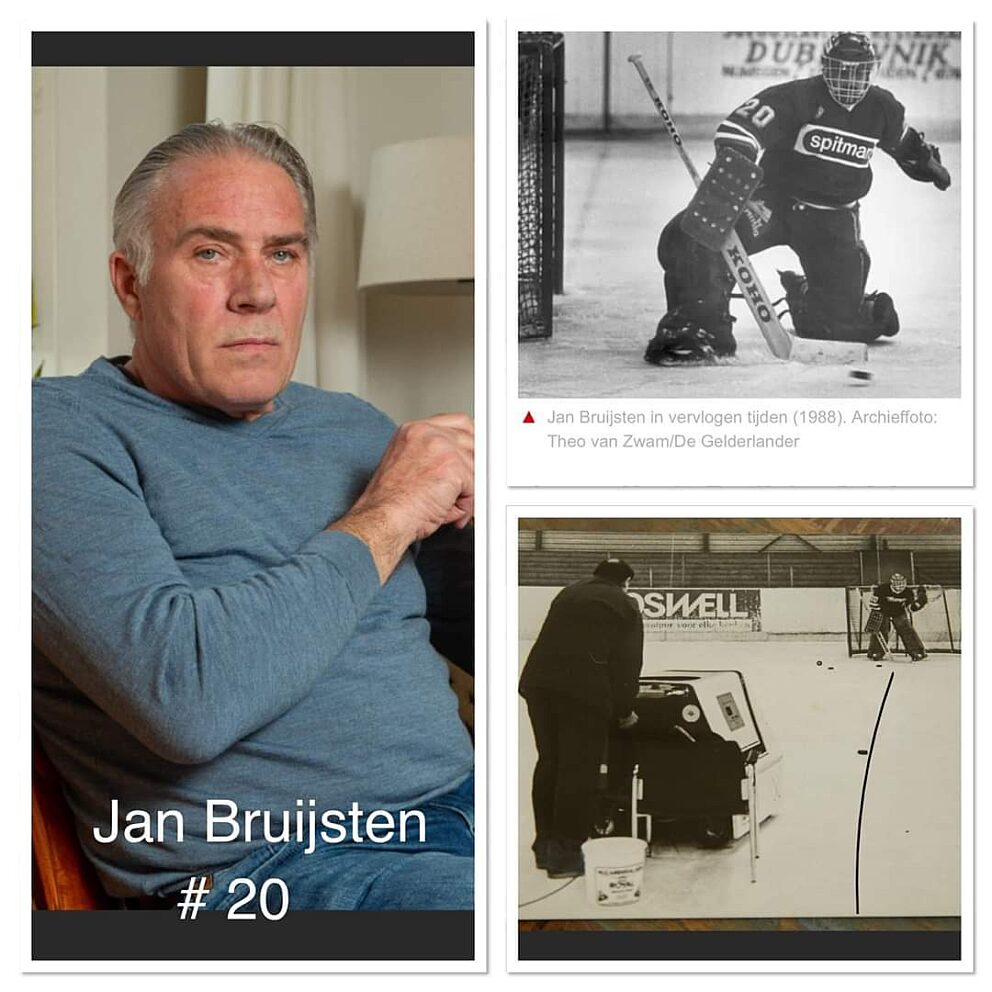 Rechtsonder de puckmachine van Alex Andjelic