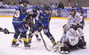 Jordy Verkiel en Max Hermens in actie namens Tilburg tegen Rostock in december 2020