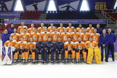 Oranje tijdens het OKT in Barcelona