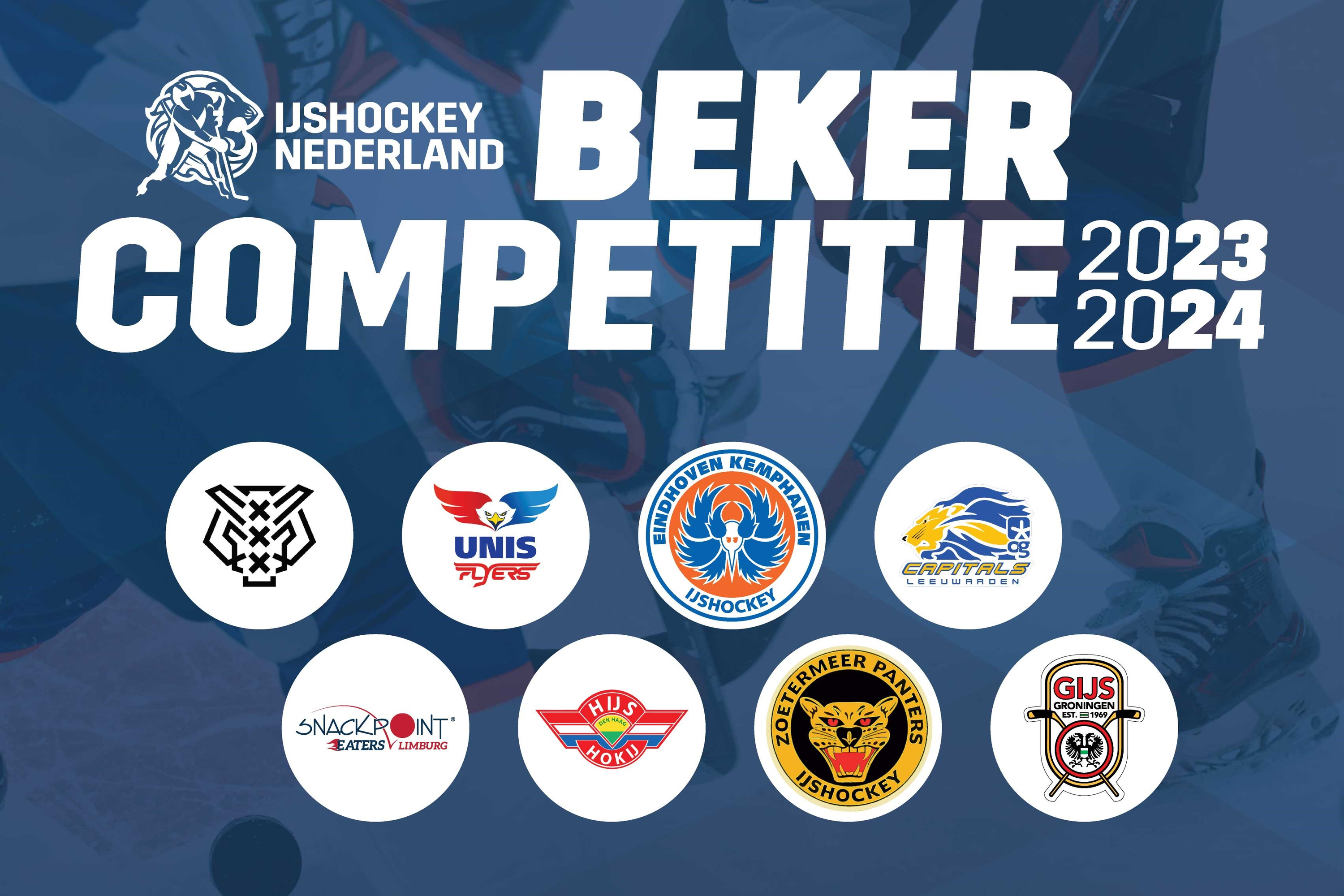 Deenemende teams aan de Beker van Nederland