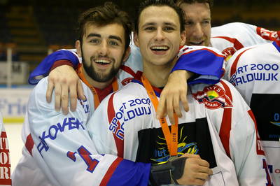 Final Four2018 Den Haag Heerenveen feest na afloop