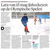 Lara van 15 mag naar de Olympisxche spelen