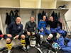 Frits Lambooij, Marc Visschers, Frank Janssen en Honoré Loos