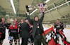 Ron Berteling in Eindhoven met de beker