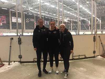 SDE Oranjevrouwen na afloop Goteborg