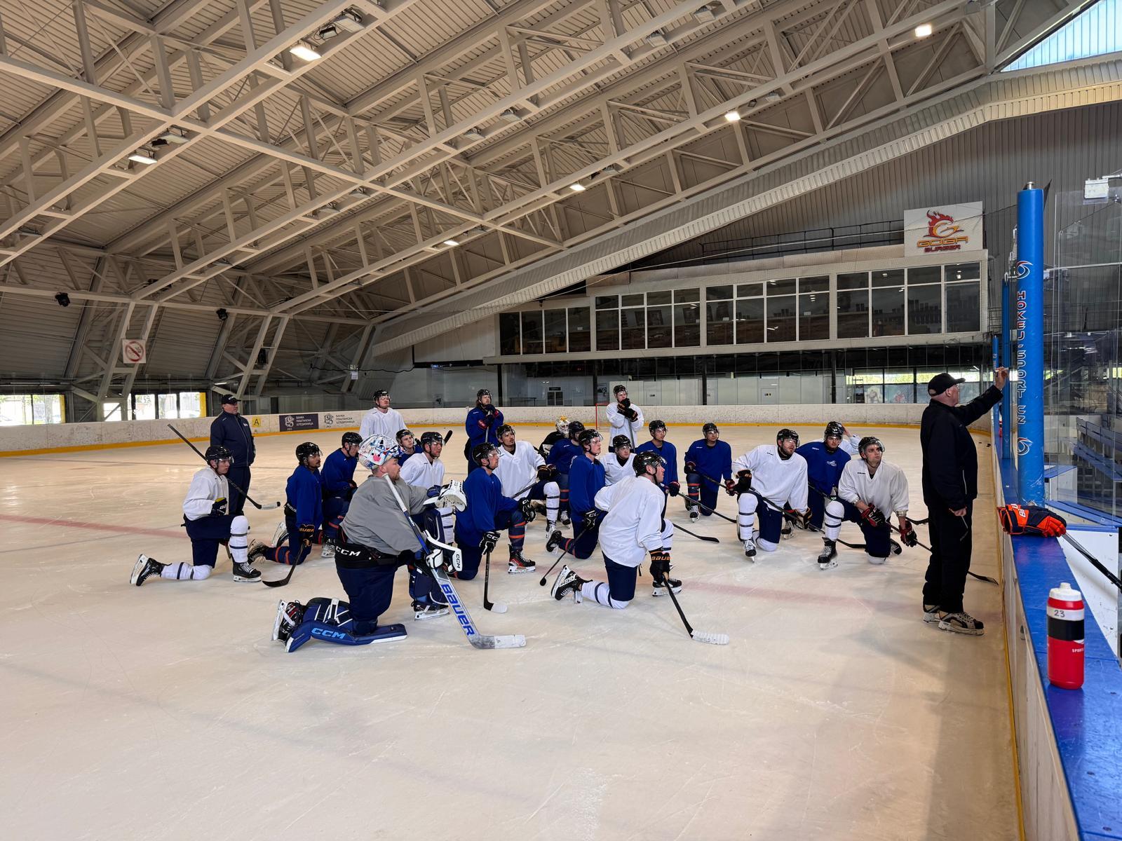 De eerste training van Oranje in Servië