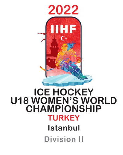 IIHF Logo WK 2022 U18 vrouwen