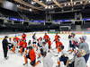 Oranje trainde zaterdag voor het eerst op het ijs van de hal in Tallinn.
