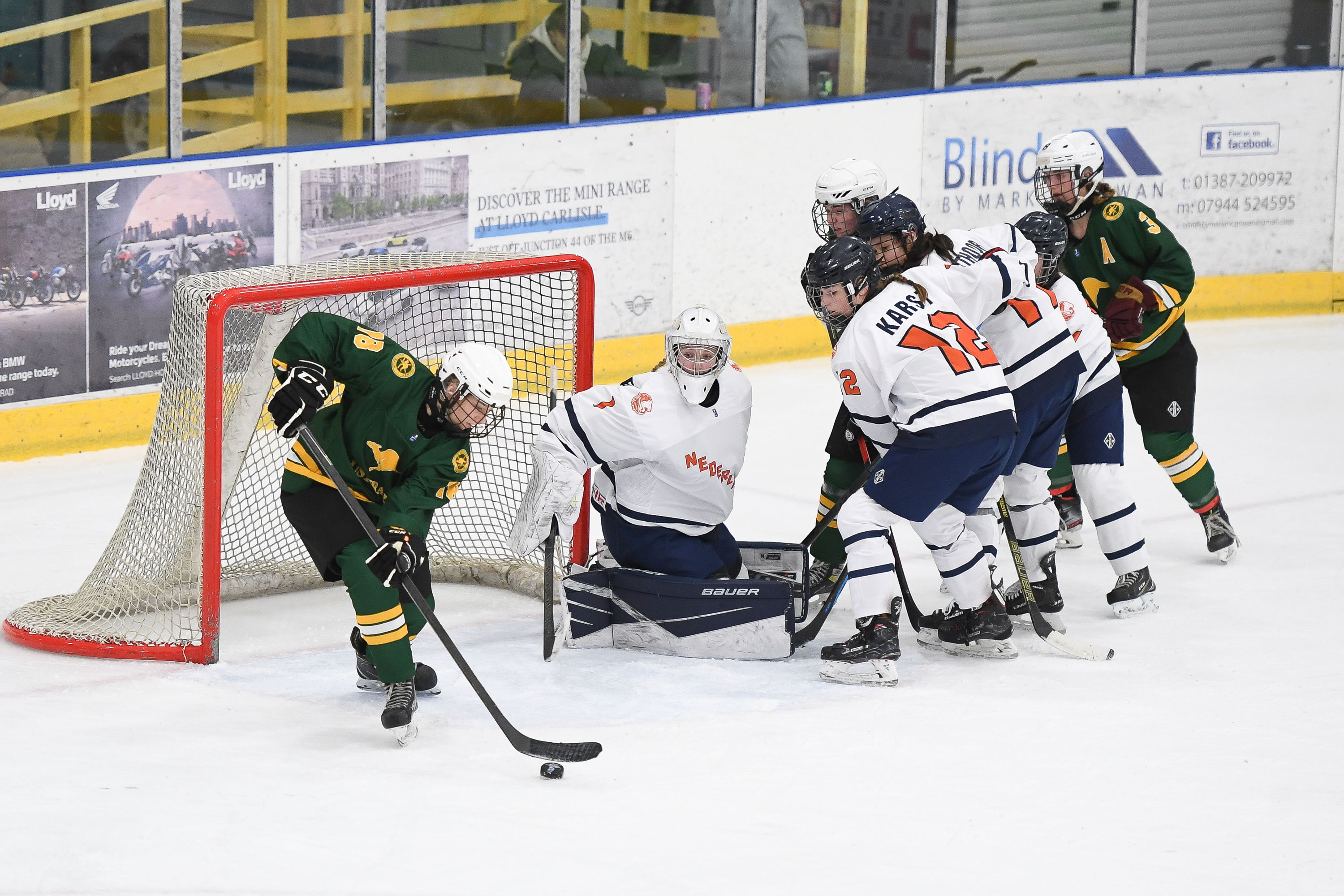 Nederland u18 tegen Australië op het WK in Dumfries